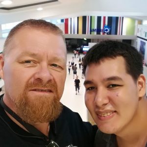 Father and Son at SM Mall in Davao City